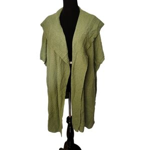 Military Hippie‎ Green Bohemian Boho Slouchy Oversize Duster Cardigan ONE SIZE